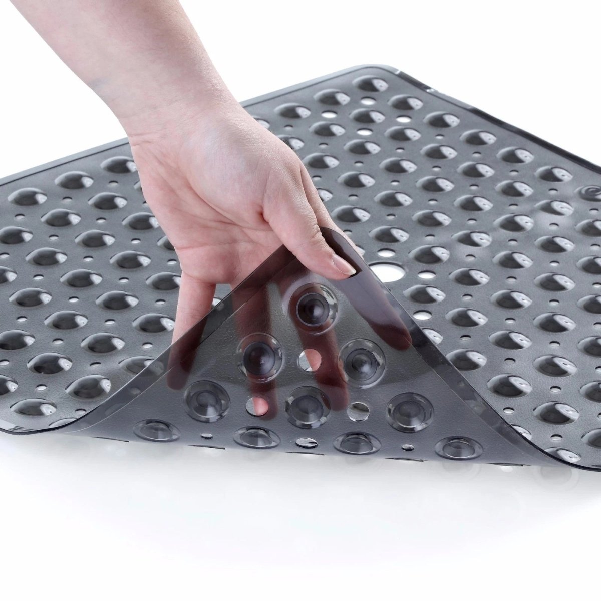 Tapis de douche antidérapant en PVC à ventouses, 53 cm