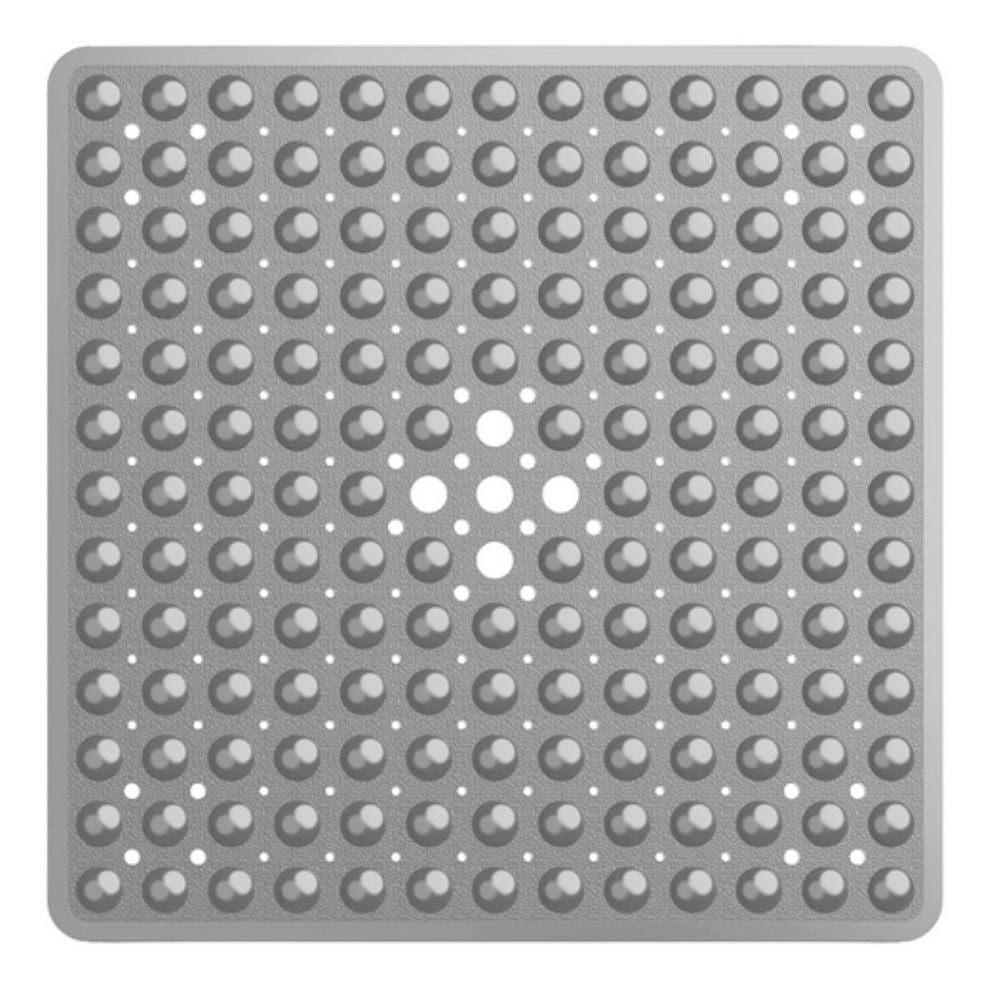 Tapis de douche antidérapant en PVC à ventouses, 53 cm