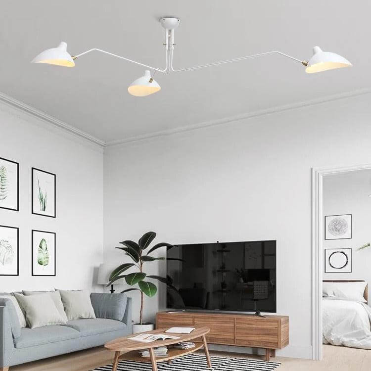 Nordic Retro Chandelier, 3 or 6 Adjustable Heads
