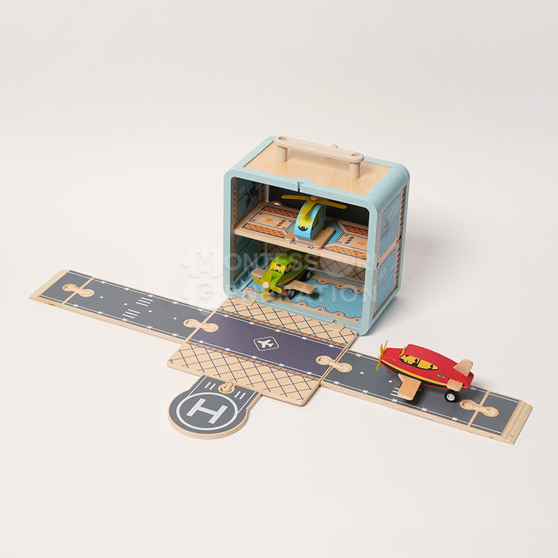 Wooden Track Building Kit: Station, Garage or Airport