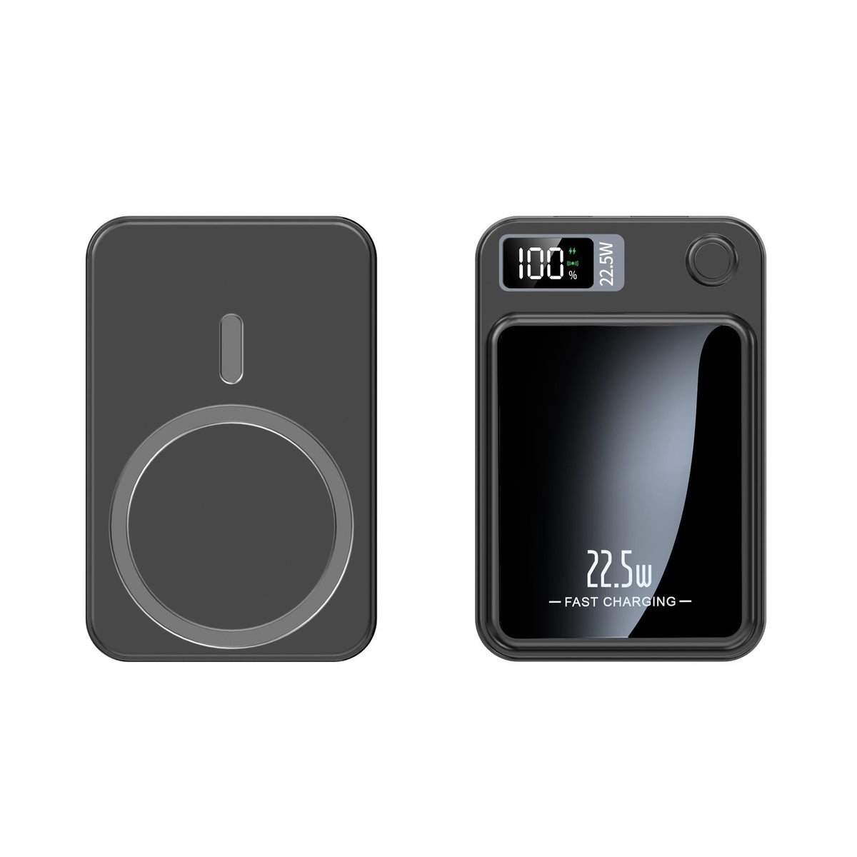 Slim 10000 mAh Power Bank with Wireless Charging