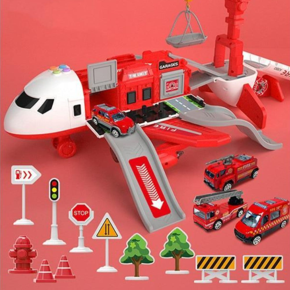 Kids' Airplane Playset, 20 Pieces with Vehicles