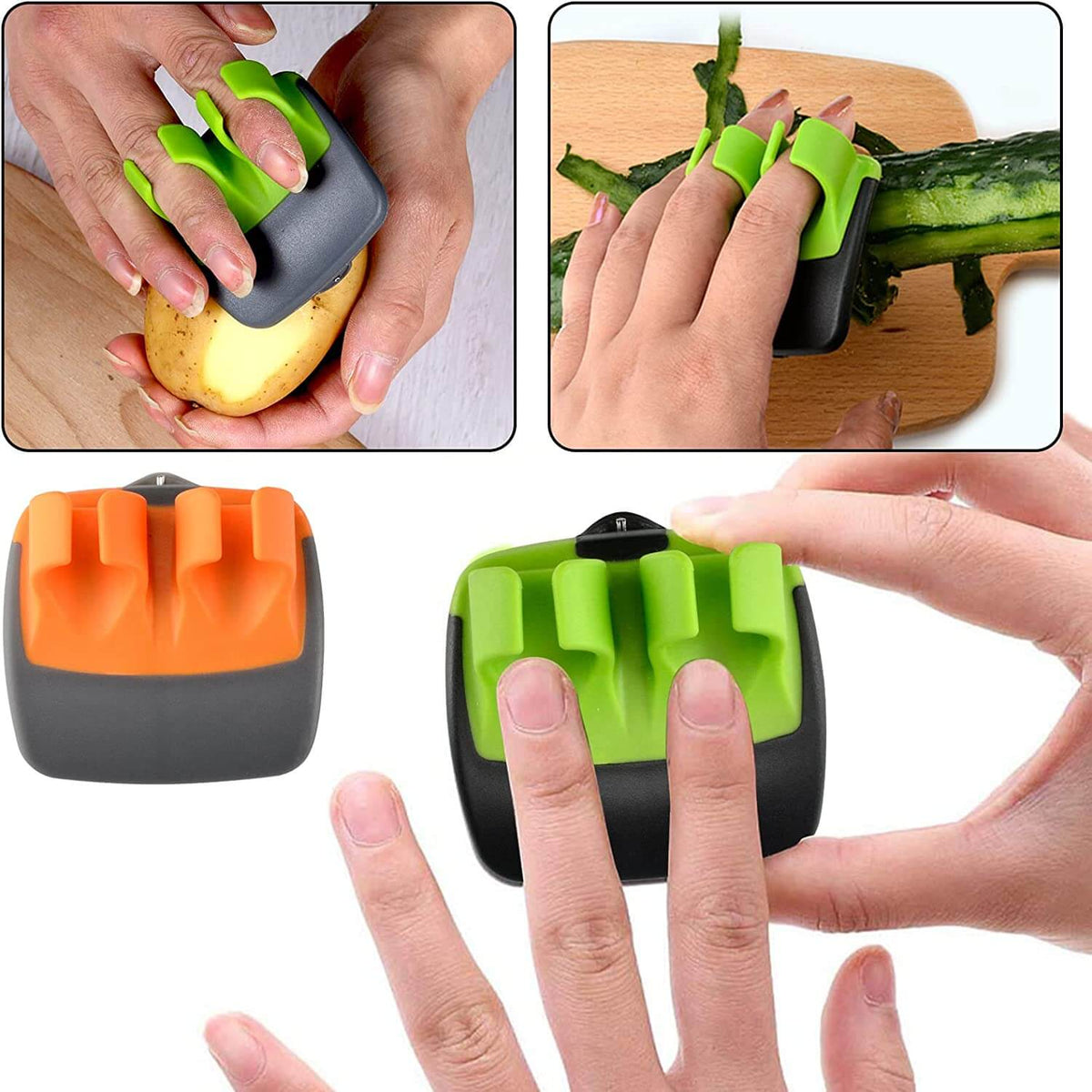 FingerGuard - Économe de Doigt à Trois Lames