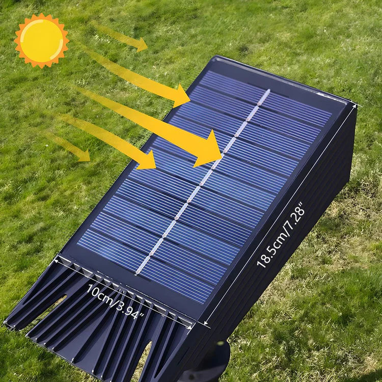 Spot LED Solaire Multi-Zoom Étanche pour Jardin