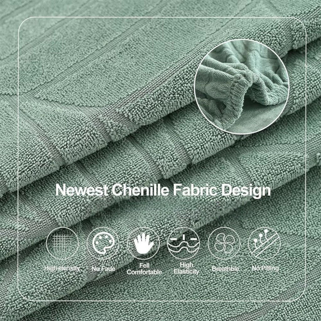 Housse de coussin de canapé en chenille, imperméable