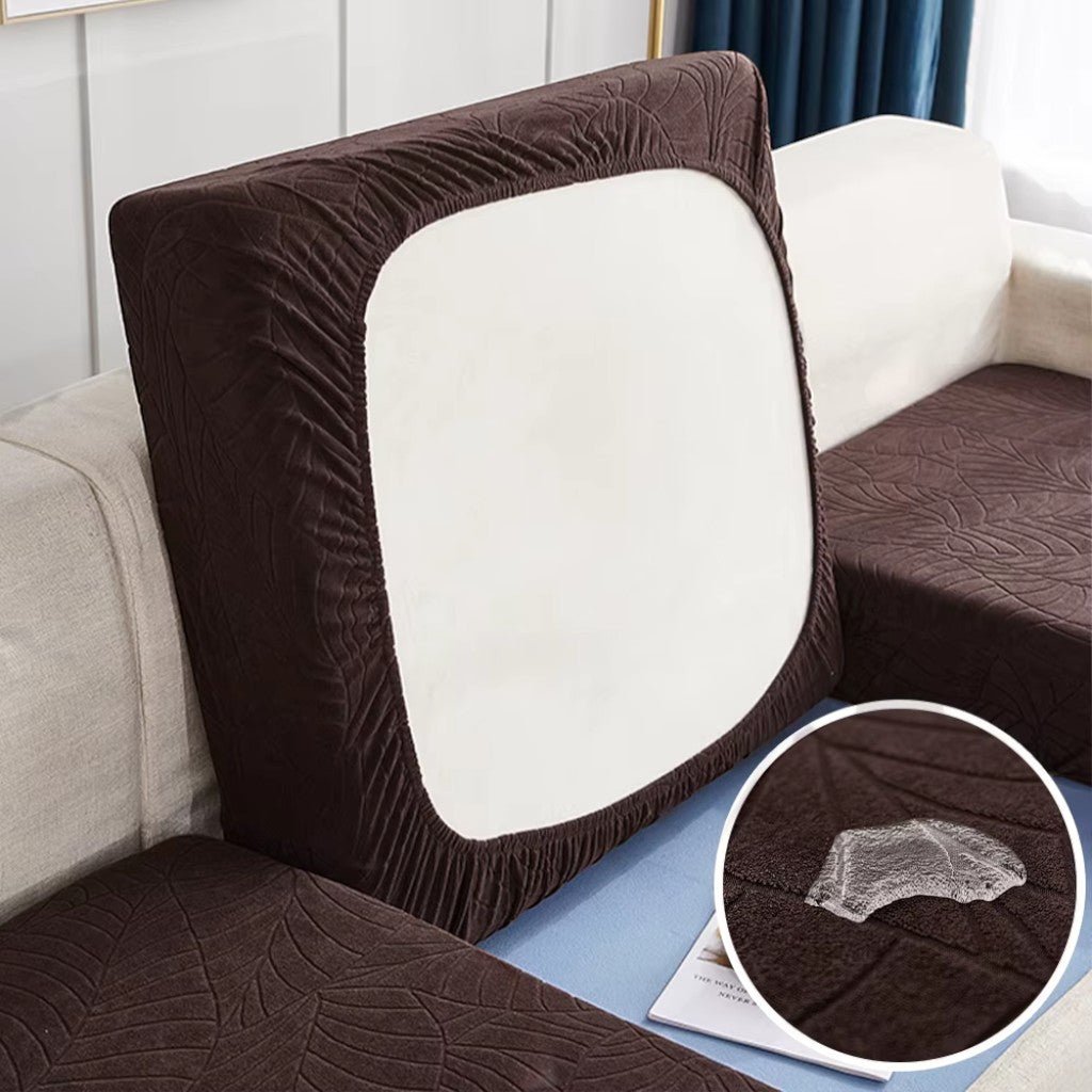 Housse de coussin de canapé en chenille, imperméable