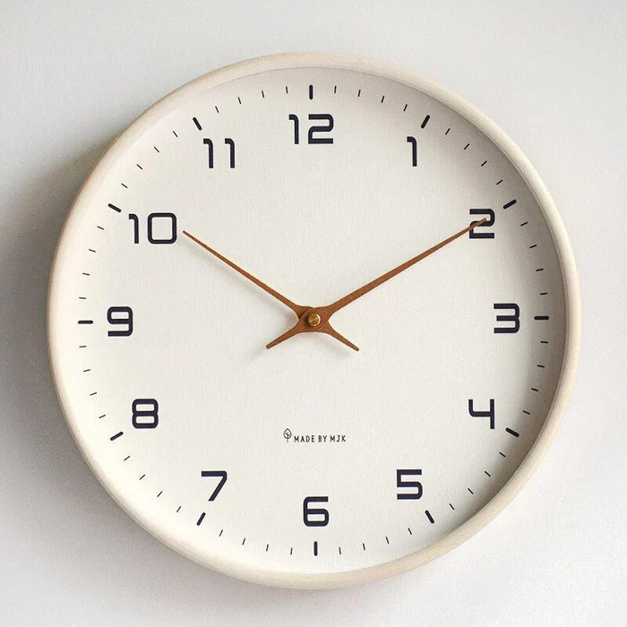 Horloge murale en bois massif, 25 ou 30 cm